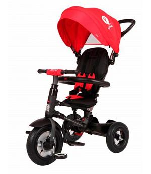 TRICICLO QPLAY RITO EVOLUTIVO con Ruedas de Aire - Plegable - Rojo - S430